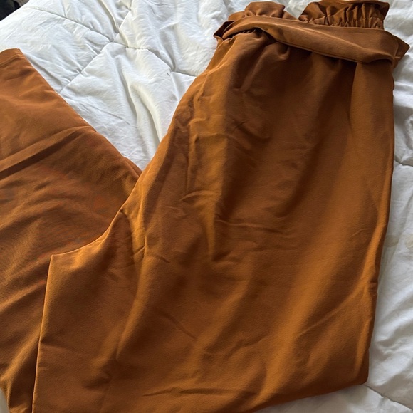 Grace Karin Tan Paperbag Waist Pants - Picture 4 of 7